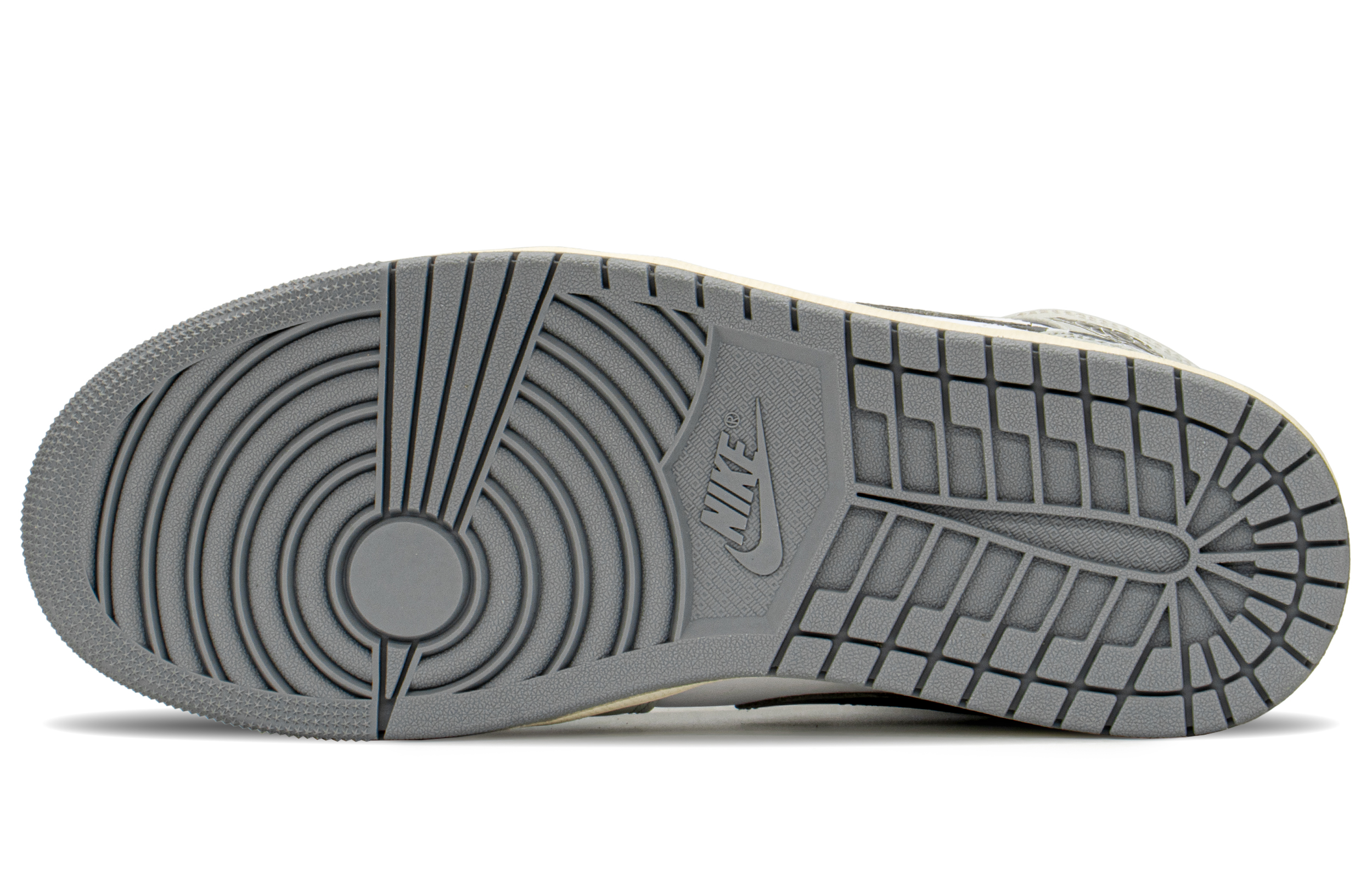 Shop 커스텀 에어 조던 1 미드 '블랙 화이트 그레이' 554724-135(TeamA-AJ男龙纹斑马S-BOX)