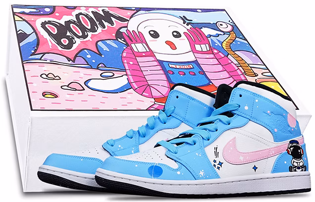 custom-shoes-air-jordan-1-mid-black-white-panda-dj-astronaut