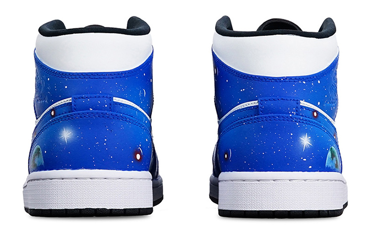 Purchase 에어 조던 1 미드 "판다 메타 스타리 스카이" (커스텀) 554725-075(TeamT-元宇宙女S-BOX)