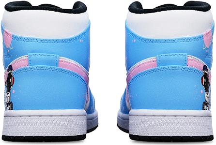 【客製化球鞋】Jordan Air Jordan 1 Mid 黑白熊貓 DJ宇航員手繪 特製鞋盒 中幫 復古籃球鞋 男女同款 粉白藍 Purchase 【客製化球鞋】Jordan Air Jordan 1 Mid 黑白熊貓 DJ宇航員手繪 特製鞋盒 中幫 復古籃球鞋 男女同款 粉白藍