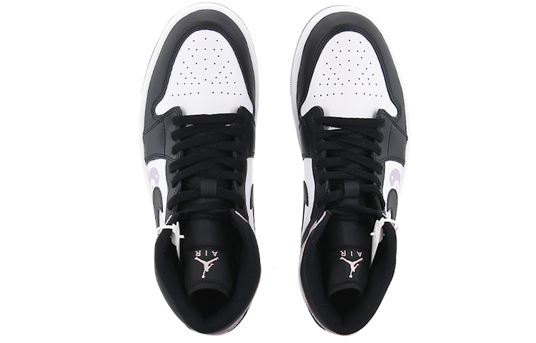 Shop [定制鞋款] Air Jordan 1 Mid '黑白粉-太极锦鲤' DM1200-001(Team10-太极锦鲤）