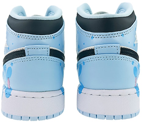 【訂製球鞋】Jordan Air Jordan 1 球場精靈 藍色公仔 可愛 頑皮 中筒 復古籃球鞋 GS 藍黑白 Shop 【訂製球鞋】Jordan Air Jordan 1 球場精靈 藍色公仔 可愛 頑皮 中筒 復古籃球鞋 GS 藍黑白