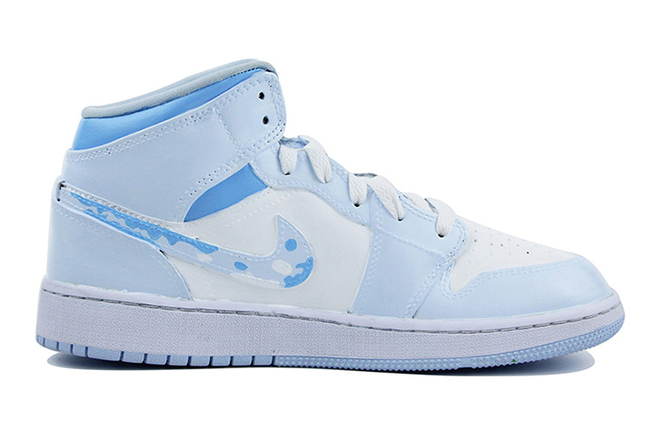 Order カスタムAJ1ミッド "ブルーラバー" 555112-401(Team39-AMY25蓝色恋人)