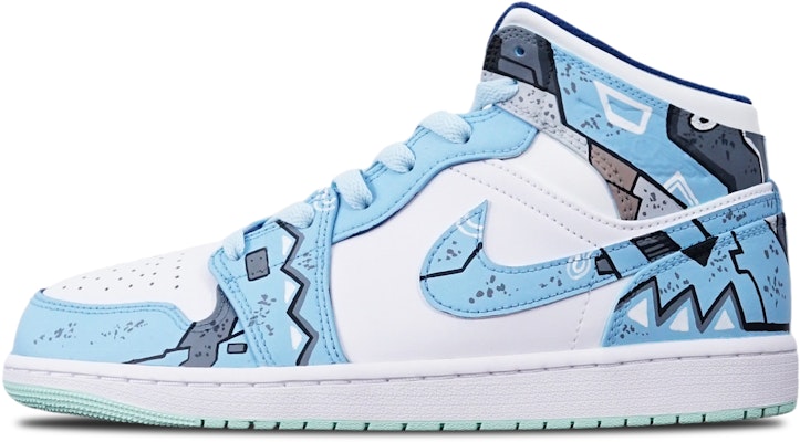 【定制鞋款】Air Jordan 1 Mid '蓝薄荷赛博朋克' 554725-413(TeamT-三角雾霾蓝女S-BOX) Buy 【定制鞋款】Air Jordan 1 Mid '蓝薄荷赛博朋克' 554725-413(TeamT-三角雾霾蓝女S-BOX)