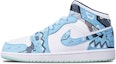 Buy 【定制鞋款】Air Jordan 1 Mid '蓝薄荷赛博朋克' 554725-413(TeamT-三角雾霾蓝女S-BOX)