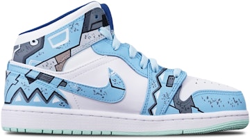 【定制鞋款】Air Jordan 1 Mid '蓝薄荷赛博朋克' 554725-413(TeamT-三角雾霾蓝女S-BOX) Order 【定制鞋款】Air Jordan 1 Mid '蓝薄荷赛博朋克' 554725-413(TeamT-三角雾霾蓝女S-BOX)