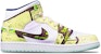 에어 조던 1 미드 '블루 민트 사이버펑크 메카 샌드 옐로우' (커스텀) 554725-413(TeamT-战损沙漠黄女S-BOX)