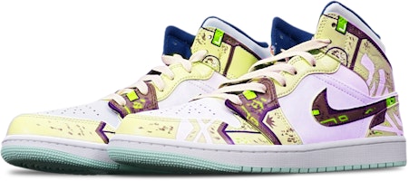 【定製球鞋】 Jordan Air Jordan 1 Mid 藍薄荷 賽博朋克 戰損高達機械風 限量鞋盒 中幫 復古籃球鞋 GS 沙漠黃 Lookbook 【定製球鞋】 Jordan Air Jordan 1 Mid 藍薄荷 賽博朋克 戰損高達機械風 限量鞋盒 中幫 復古籃球鞋 GS 沙漠黃