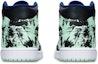 Shop 【定制球鞋】 Jordan Air Jordan 1 Mid 藍薄荷 國潮水墨染中國風 限量特殊鞋盒 中幫 復古籃球鞋 GS 黑白綠