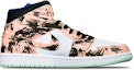 Order 【定制球鞋】Jordan Air Jordan 1 Mid 藍薄荷 國潮水墨染 手繪 限量特殊鞋盒 復古籃球鞋 男款 黑白