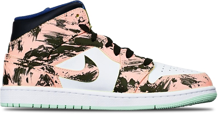 【定制球鞋】Jordan Air Jordan 1 Mid 藍薄荷 國潮水墨染中國風 限量特殊鞋盒 中幫 復古籃球鞋 GS 黑白橙 Shop 【定制球鞋】Jordan Air Jordan 1 Mid 藍薄荷 國潮水墨染中國風 限量特殊鞋盒 中幫 復古籃球鞋 GS 黑白橙