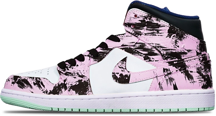 【定製球鞋】 Jordan Air Jordan 1 Mid 藍薄荷 國潮水墨染中國風 手繪 限量特殊鞋盒 復古籃球鞋 男款 黑白紅 Buy 【定製球鞋】 Jordan Air Jordan 1 Mid 藍薄荷 國潮水墨染中國風 手繪 限量特殊鞋盒 復古籃球鞋 男款 黑白紅