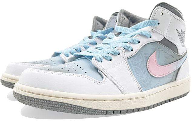 에어 조던 1 미드 '블루핑크' (커스텀) 554724-135(Team113-机能玩家) Lookbook 에어 조던 1 미드 '블루핑크' (커스텀) 554724-135(Team113-机能玩家)