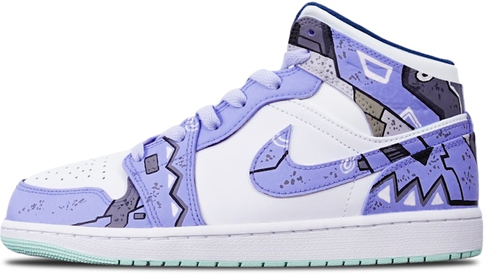 커스텀 에어 조던 1 미드 '블루 퍼플 화이트 사이버펑크' 554725-413(TeamT-三角蓝紫白女S-BOX) Buy 커스텀 에어 조던 1 미드 '블루 퍼플 화이트 사이버펑크' 554725-413(TeamT-三角蓝紫白女S-BOX)