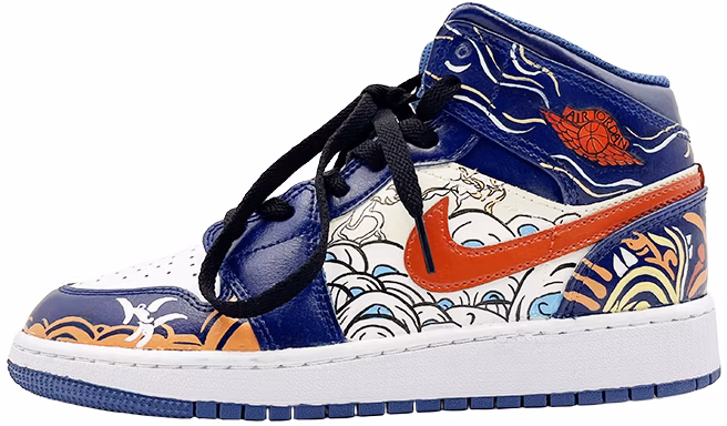 custom-shoes-air-jordan-1-mid-blue-sky-and-white-clouds