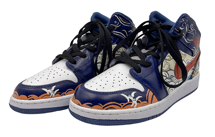 [Custom Shoes] Jordan 1 Mid 'Blue Sky and White Clouds' 圖 4