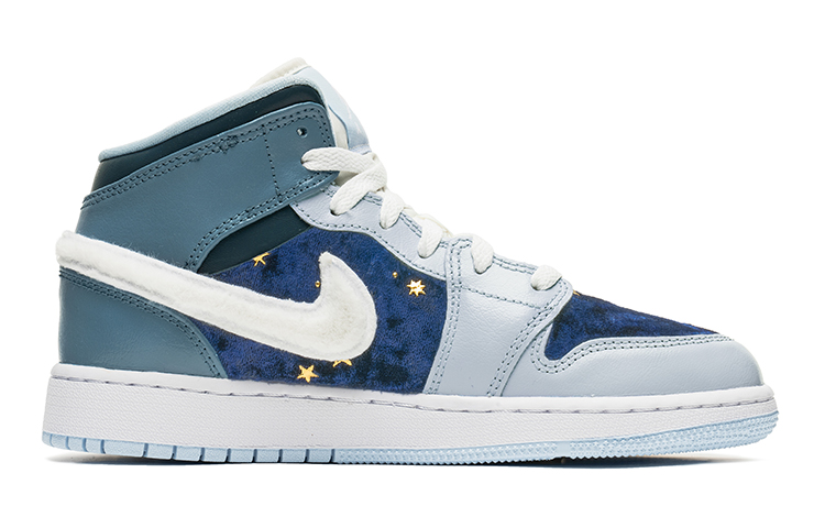 Order 에어 조던 1 미드 '푸른별밤' (Air Jordan 1 Mid 'Pureunbyeolbam') 555112-401(TeamB-星月克莱因蓝)