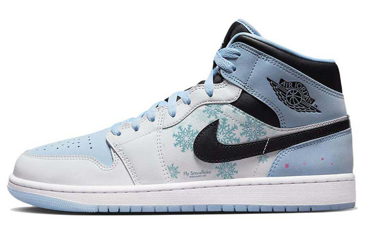 Buy [定制鞋] Air Jordan 1 Mid '蓝白' DV1308-104(Team56-雪绵松润)