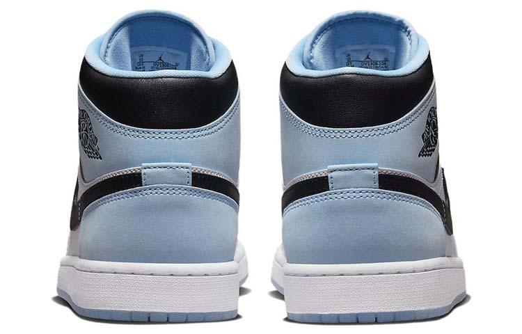 Shop [定制鞋] Air Jordan 1 Mid '蓝白' DV1308-104(Team56-雪绵松润)