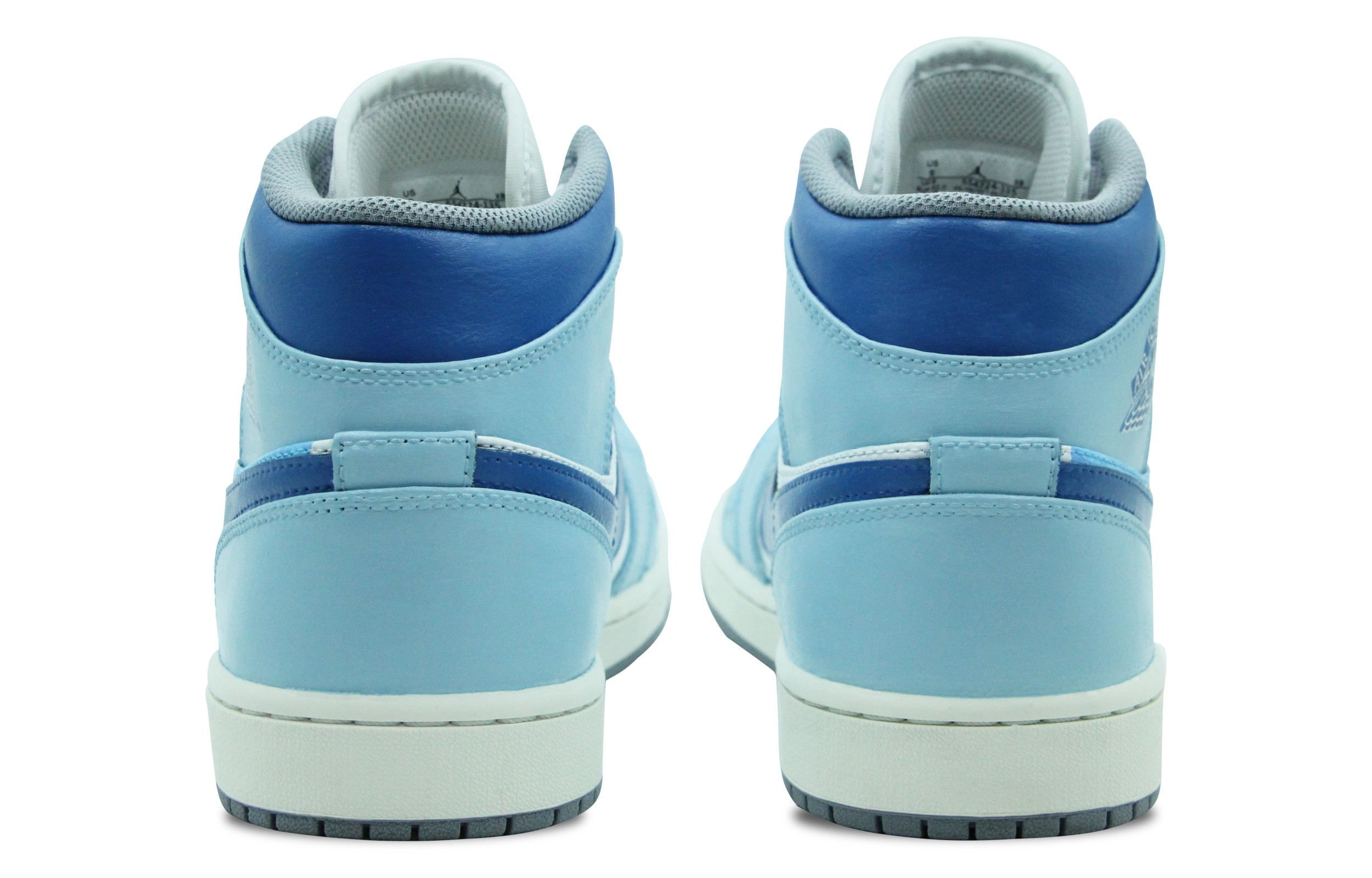 Details for [Sepatu Custom] Air Jordan 1 Mid 'Biru Putih' 554724-135(Team39-AMY90鲸)