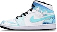 Buy 에어 조던 1 미드 '블루 화이트 게이밍' (커스텀) 554725-132(Teamone-AJ女款逍遥)
