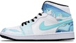 Buy 에어 조던 1 미드 '블루 화이트 게이밍' 커스텀 554724-132(Teamone-AJ男款逍遥)