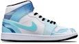 Order 에어 조던 1 미드 '블루 화이트 게이밍' 커스텀 554724-132(Teamone-AJ男款逍遥)
