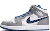 Buy 【訂製球鞋】 Jordan Air Jordan 1 Mid 金錢符號 舒適 時尚 百搭 潮流 中筒 復古籃球鞋 GS 藍白灰