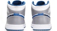 Shop 【訂製球鞋】 Jordan Air Jordan 1 Mid 金錢符號 舒適 時尚 百搭 潮流 中筒 復古籃球鞋 GS 藍白灰