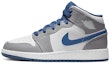 Sizing 【訂製球鞋】 Jordan Air Jordan 1 Mid 金錢符號 舒適 時尚 百搭 潮流 中筒 復古籃球鞋 GS 藍白灰