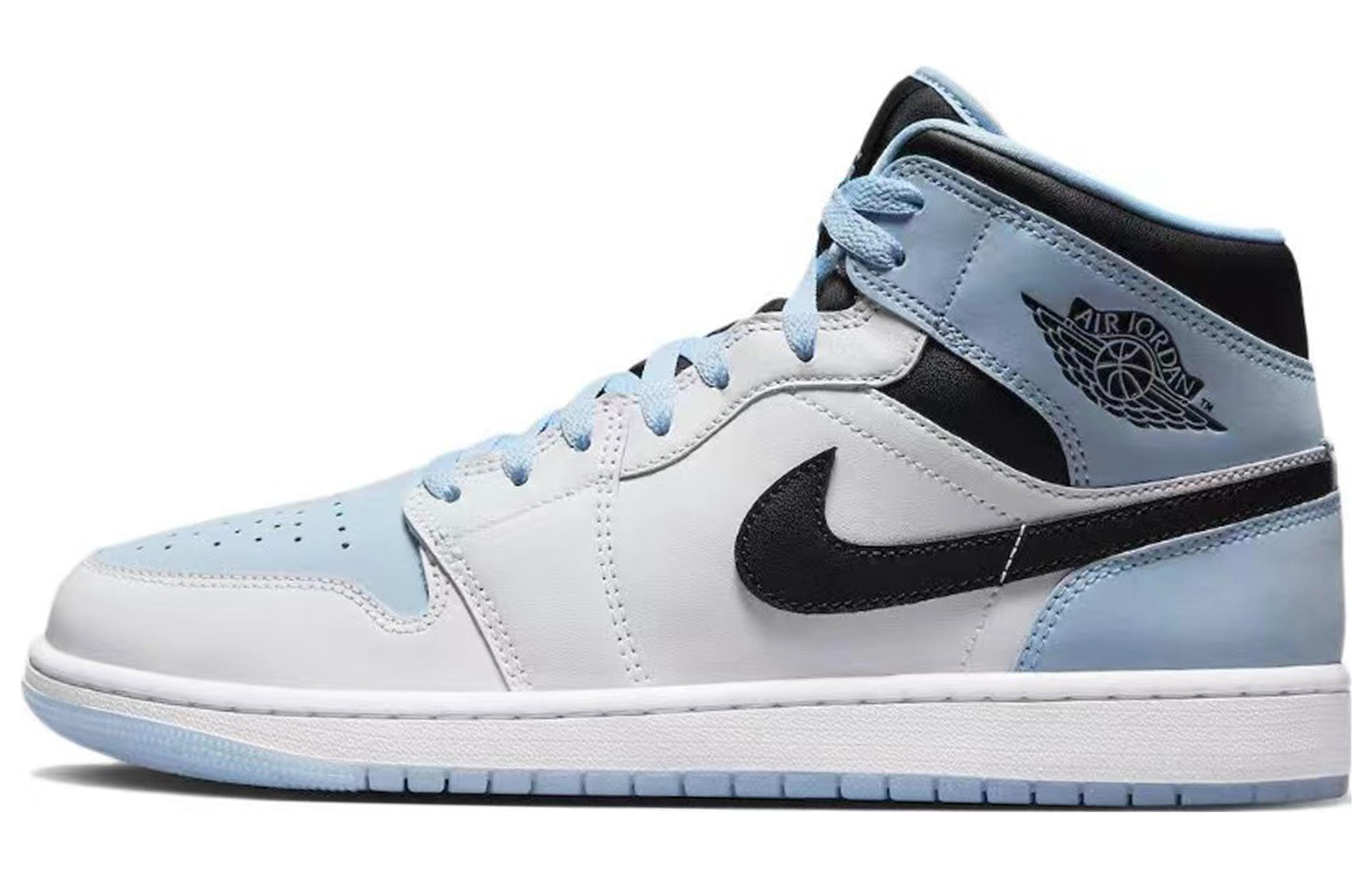 Sizing [Sepatu Custom] Air Jordan 1 Mid 'Biru Putih Naga Jade' DV1308-104(Team113-玉面小白龙)