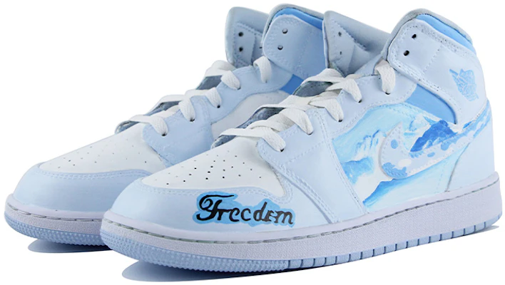 에어 조던 1 미드 '설산 블루 화이트' (Air Jordan 1 Mid 'Snow Mountain Blue White') 555112-401(Team39-AMY36雪山) Lookbook 에어 조던 1 미드 '설산 블루 화이트' (Air Jordan 1 Mid 'Snow Mountain Blue White') 555112-401(Team39-AMY36雪山)