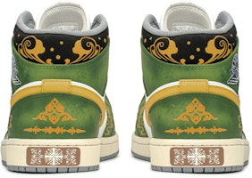 에어 조던 1 미드 '브론즈 패턴 그린-화이트' (커스텀) 554724-135(TeamA-AJ男青铜花纹S-BOX) Shop 에어 조던 1 미드 '브론즈 패턴 그린-화이트' (커스텀) 554724-135(TeamA-AJ男青铜花纹S-BOX)