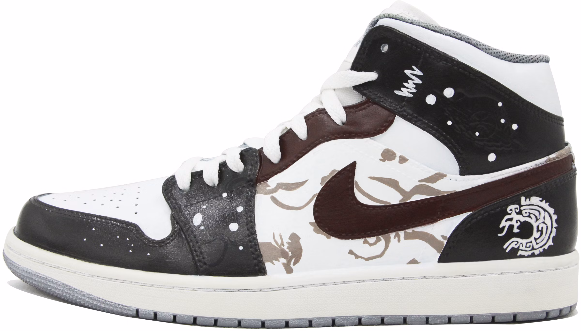 custom-shoes-air-jordan-1-mid-brown-white