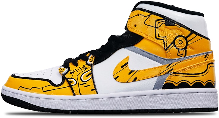 【定制鞋款】Air Jordan 1 Mid '大黄蜂岛屿绿' 554724-132-(Teamone-男款黄蜂黄白黑) Buy 【定制鞋款】Air Jordan 1 Mid '大黄蜂岛屿绿' 554724-132-(Teamone-男款黄蜂黄白黑)
