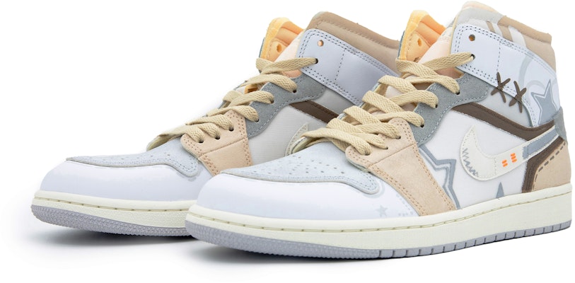 커스텀 에어 조던 1 미드 '카푸치노' (Custom Air Jordan 1 Mid 'Cappuccino') DM9652-100(Team51-男款卡布奇诺) Lookbook 커스텀 에어 조던 1 미드 '카푸치노' (Custom Air Jordan 1 Mid 'Cappuccino') DM9652-100(Team51-男款卡布奇诺)