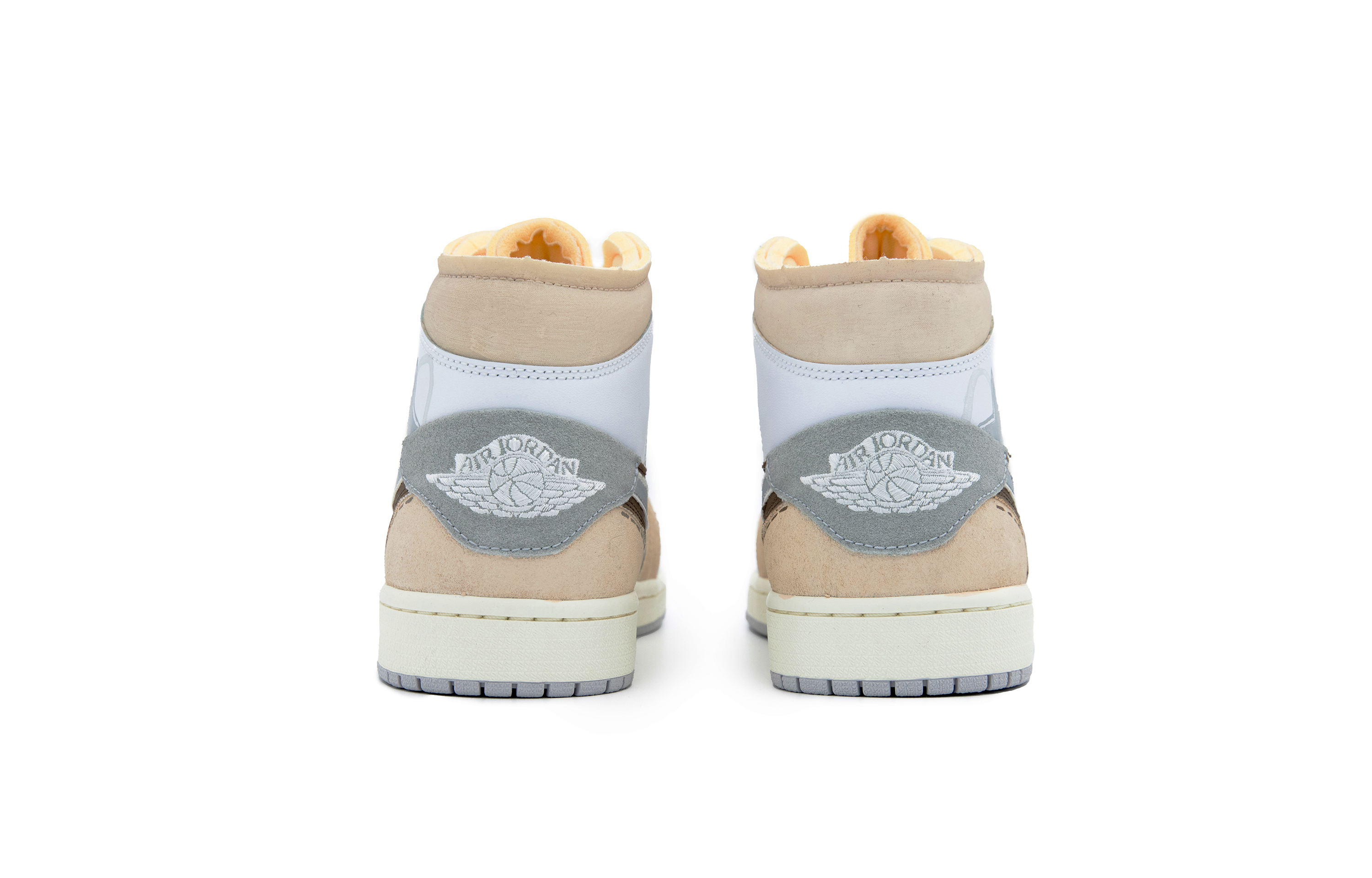 Shop [Zapatillas Personalizadas] Air Jordan 1 Mid 'Cappuccino' DM9652-100(Team51-男款卡布奇诺）