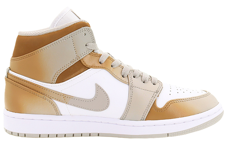 Order [Kasut Custom] Air Jordan 1 Mid 'Karamel Latte' 554724-082(Team10-焦糖奶咖)