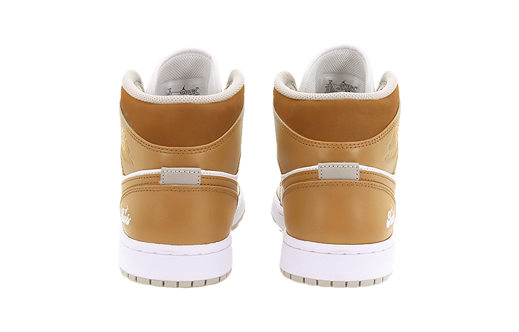 Purchase [Kasut Custom] Air Jordan 1 Mid 'Karamel Latte' 554724-082(Team10-焦糖奶咖)