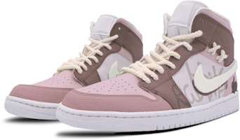 【定制球鞋】Jordan Air Jordan 1 Mid 魅力粉兔 甜心溫柔風 中幫 復古籃球鞋 GS 粉色 Lookbook 【定制球鞋】Jordan Air Jordan 1 Mid 魅力粉兔 甜心溫柔風 中幫 復古籃球鞋 GS 粉色