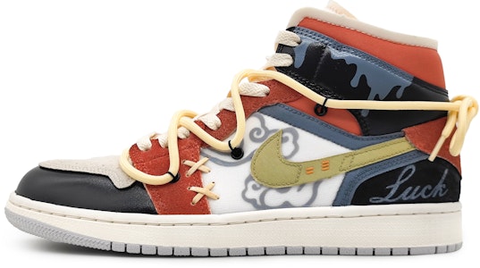 에어 조던 1 미드 '치즈 클라우드 블랙 레드' (커스텀) DM9652-100(Team16-男款芝士流云红) Buy 에어 조던 1 미드 '치즈 클라우드 블랙 레드' (커스텀) DM9652-100(Team16-男款芝士流云红)