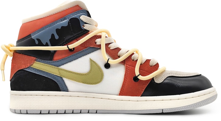 에어 조던 1 미드 '치즈 클라우드 블랙 레드' (커스텀) DM9652-100(Team16-男款芝士流云红) Order 에어 조던 1 미드 '치즈 클라우드 블랙 레드' (커스텀) DM9652-100(Team16-男款芝士流云红)