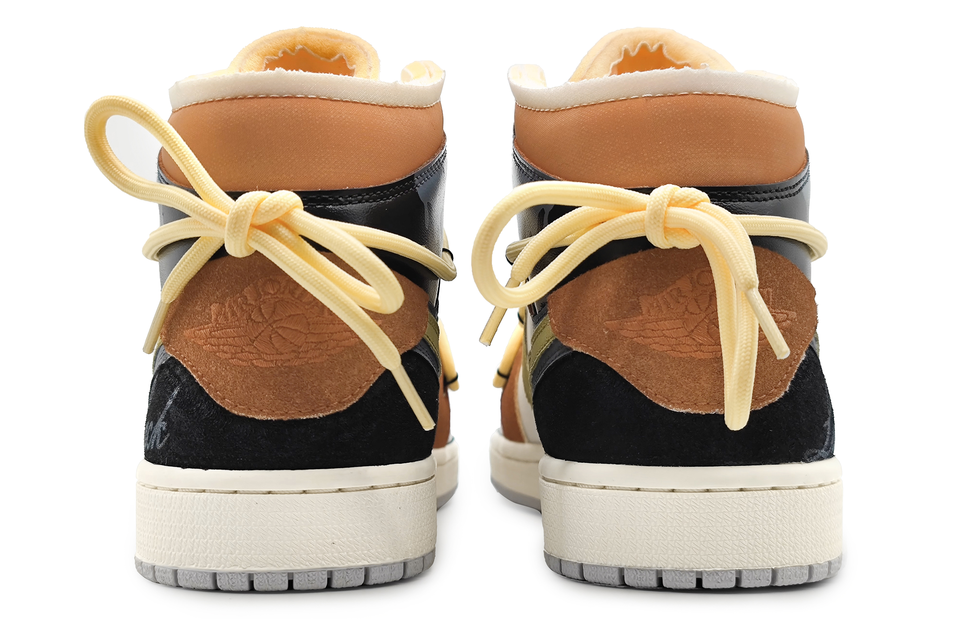 Purchase [Kasut Custom] Air Jordan 1 Mid 'Cheese Flow Cloud Brown' DM9652-100(Team16-男款芝士流云皮棕)