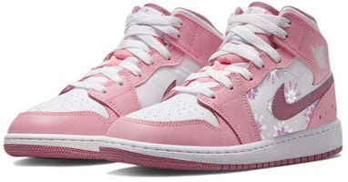 커스텀 에어 조던 1 미드 '벚꽃 핑크-화이트' DQ8423-616(Team56-樱花似雪) Lookbook 커스텀 에어 조던 1 미드 '벚꽃 핑크-화이트' DQ8423-616(Team56-樱花似雪)