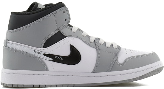 【定制球鞋】Jordan Air Jordan 1 Mid 新中式 中國風 可愛貓 新春出遊 中幫 復古籃球鞋 男款 白粉黑 Order 【定制球鞋】Jordan Air Jordan 1 Mid 新中式 中國風 可愛貓 新春出遊 中幫 復古籃球鞋 男款 白粉黑