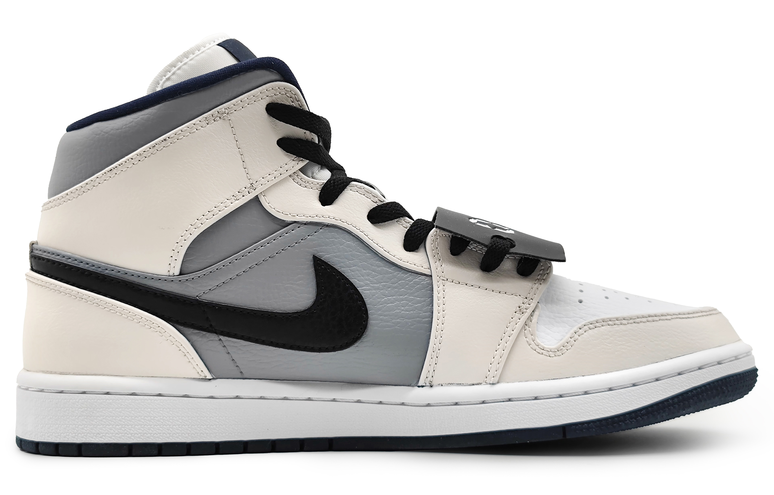 Order [定制鞋] Air Jordan 1 Mid '中国文化 灰白' 554724-174(Team16-凌晨2点霾)