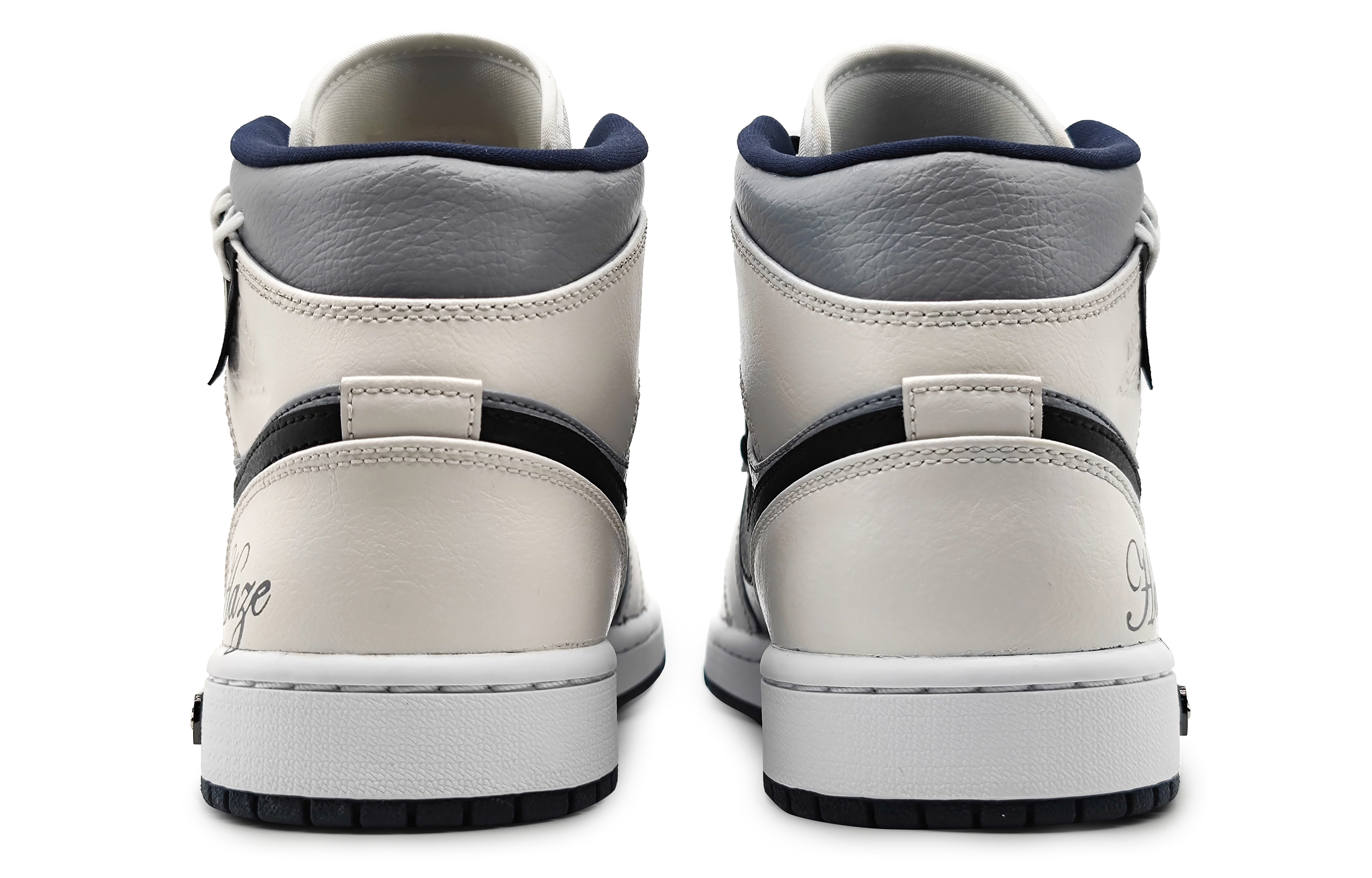 Purchase [定制鞋] Air Jordan 1 Mid '中国文化 灰白' 554724-174(Team16-凌晨2点霾)