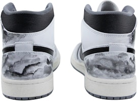 【訂製球鞋】 Jordan Air Jordan 1 Mid 皮革 中國風 水墨 荷 防滑耐磨 中幫 復古籃球鞋 男款 白黑 Purchase 【訂製球鞋】 Jordan Air Jordan 1 Mid 皮革 中國風 水墨 荷 防滑耐磨 中幫 復古籃球鞋 男款 白黑