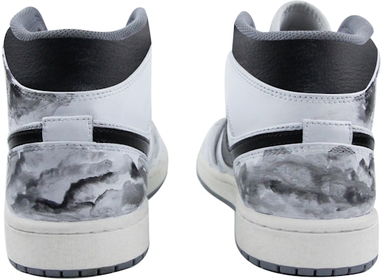 【訂製球鞋】 Jordan Air Jordan 1 Mid 皮革 中國風 水墨 荷 防滑耐磨 中幫 復古籃球鞋 男款 白黑 Purchase 【訂製球鞋】 Jordan Air Jordan 1 Mid 皮革 中國風 水墨 荷 防滑耐磨 中幫 復古籃球鞋 男款 白黑