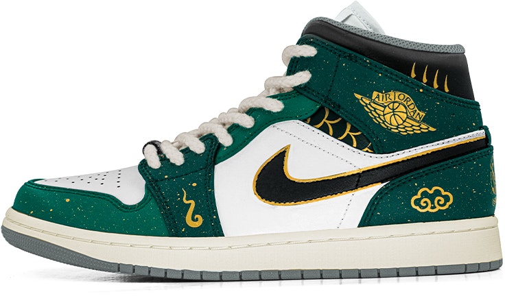 custom-shoes-air-jordan-1-mid-chinese-jade-qilin
